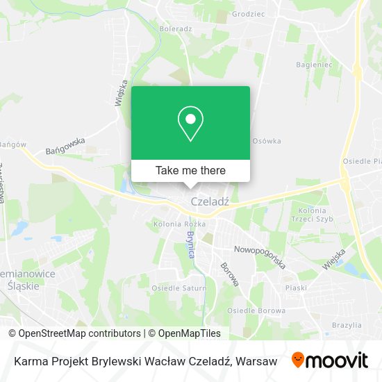 Karma Projekt Brylewski Wacław Czeladź map