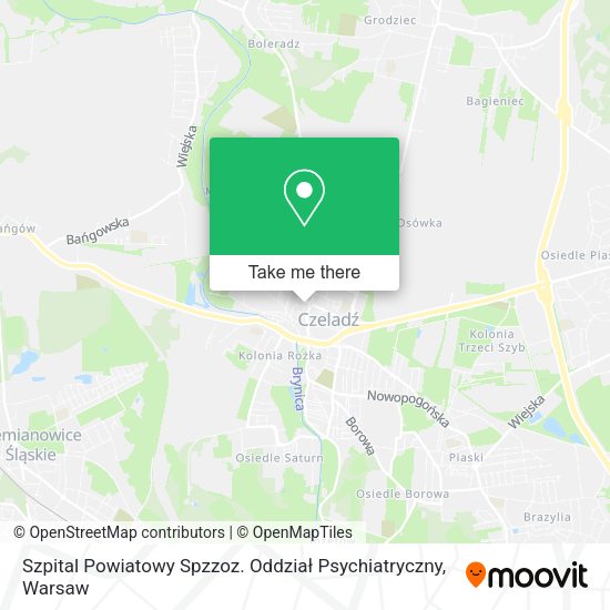 Szpital Powiatowy Spzzoz. Oddział Psychiatryczny map