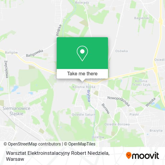 Warsztat Elektroinstalacyjny Robert Niedziela map