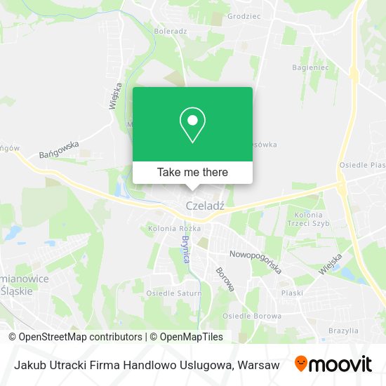 Jakub Utracki Firma Handlowo Uslugowa map