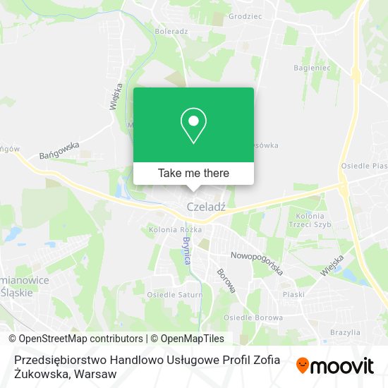 Przedsiębiorstwo Handlowo Usługowe Profil Zofia Żukowska map