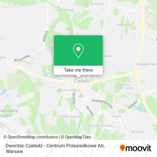 Dworzec Czeladź - Centrum Przesiadkowe Atr map