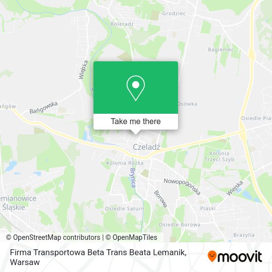 Firma Transportowa Beta Trans Beata Lemanik map