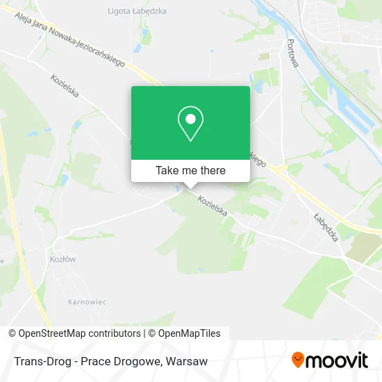 Карта Trans-Drog - Prace Drogowe