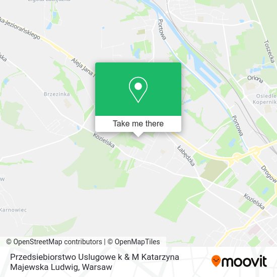 Przedsiebiorstwo Uslugowe k & M Katarzyna Majewska Ludwig map