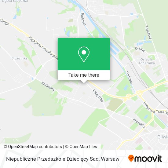 Niepubliczne Przedszkole Dziecięcy Sad map