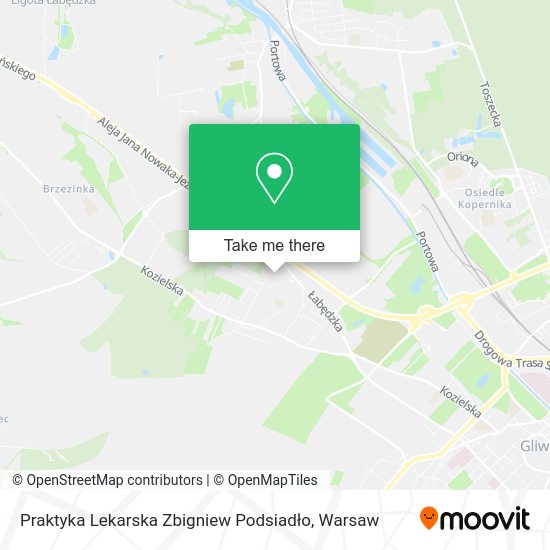 Praktyka Lekarska Zbigniew Podsiadło map