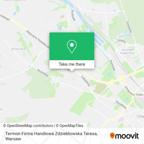 Termon Firma Handlowa Zdziebłowska Teresa map