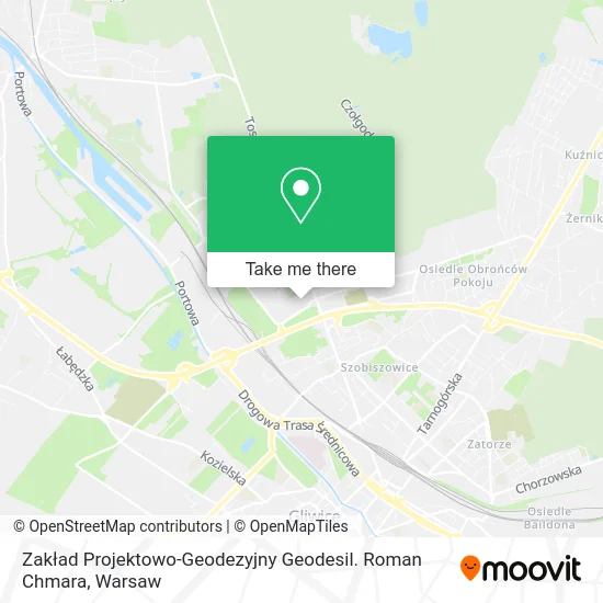 Карта Zakład Projektowo-Geodezyjny Geodesil. Roman Chmara
