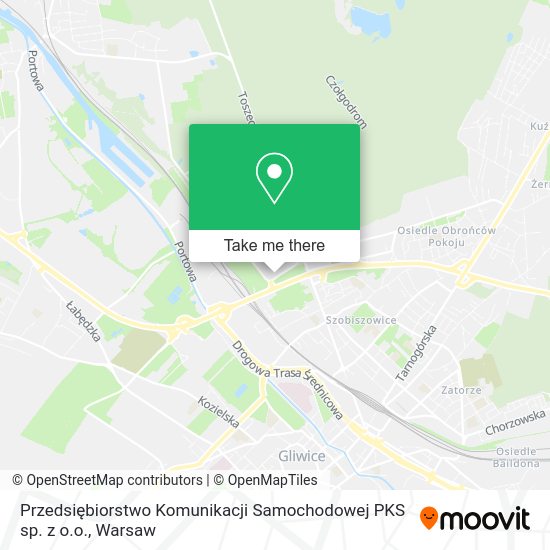 Przedsiębiorstwo Komunikacji Samochodowej PKS sp. z o.o. map