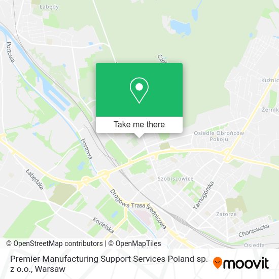 Карта Premier Manufacturing Support Services Poland sp. z o.o.