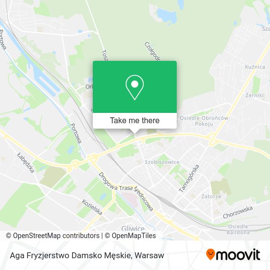 Aga Fryzjerstwo Damsko Męskie map