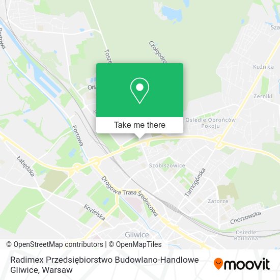 Radimex Przedsiębiorstwo Budowlano-Handlowe Gliwice map