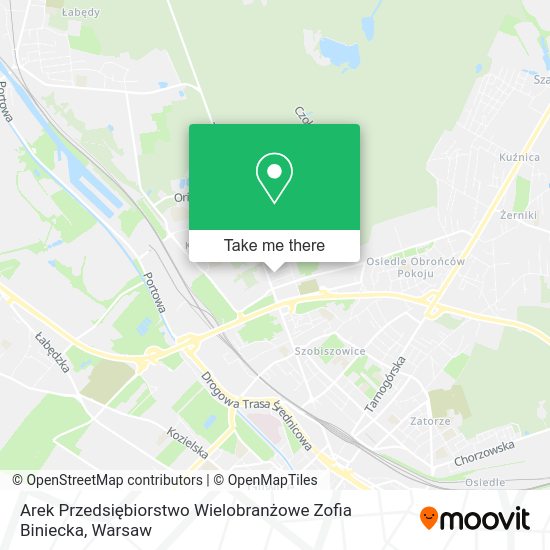 Arek Przedsiębiorstwo Wielobranżowe Zofia Biniecka map