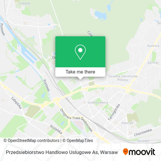 Przedsiebiorstwo Handlowo Uslugowe As map