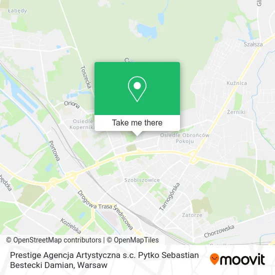 Карта Prestige Agencja Artystyczna s.c. Pytko Sebastian Bestecki Damian