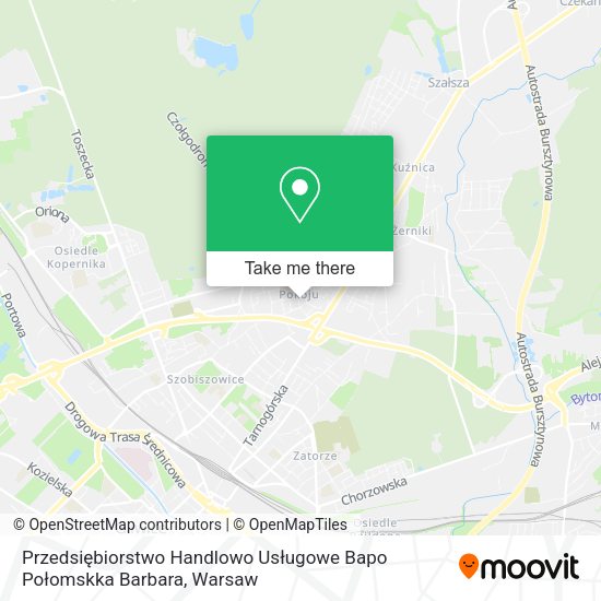 Przedsiębiorstwo Handlowo Usługowe Bapo Połomskka Barbara map