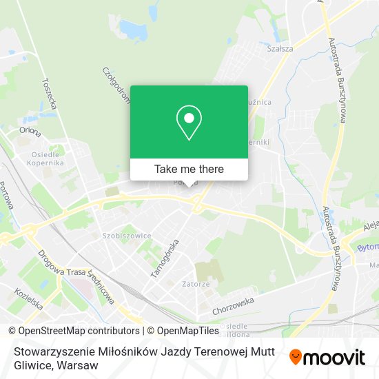 Карта Stowarzyszenie Miłośników Jazdy Terenowej Mutt Gliwice