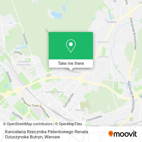 Карта Kancelaria Rzecznika Patentowego Renata Dziurzynska Butryn