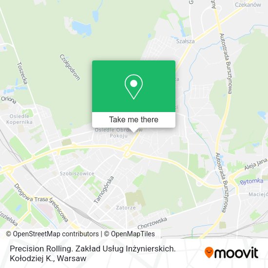 Precision Rolling. Zakład Usług Inżynierskich. Kołodziej K. map