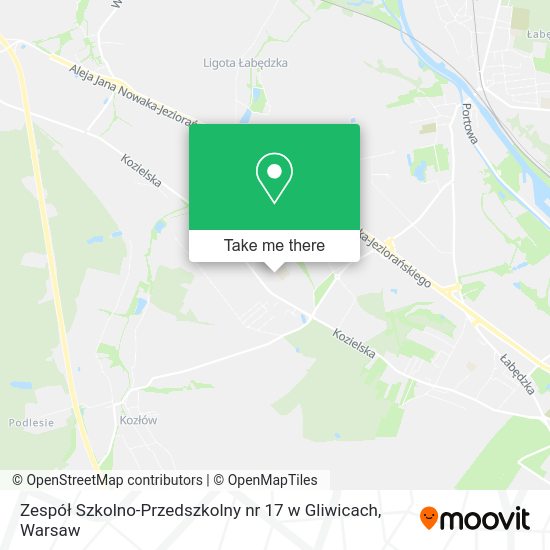 Zespół Szkolno-Przedszkolny nr 17 w Gliwicach map