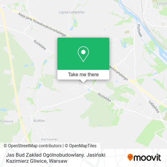 Jas Bud Zakład Ogólnobudowlany. Jasiński Kazimierz Gliwice map