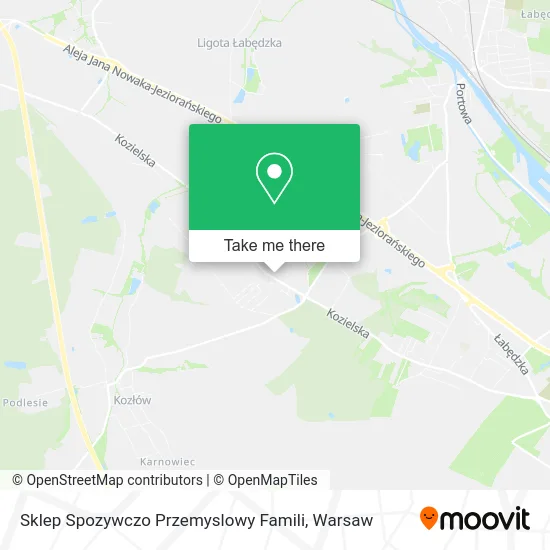 Карта Sklep Spozywczo Przemyslowy Famili
