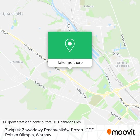 Związek Zawodowy Pracowników Dozoru OPEL Polska Olimpia map