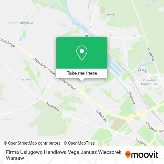 Firma Usługowo Handlowa Vega Janusz Wieczorek map