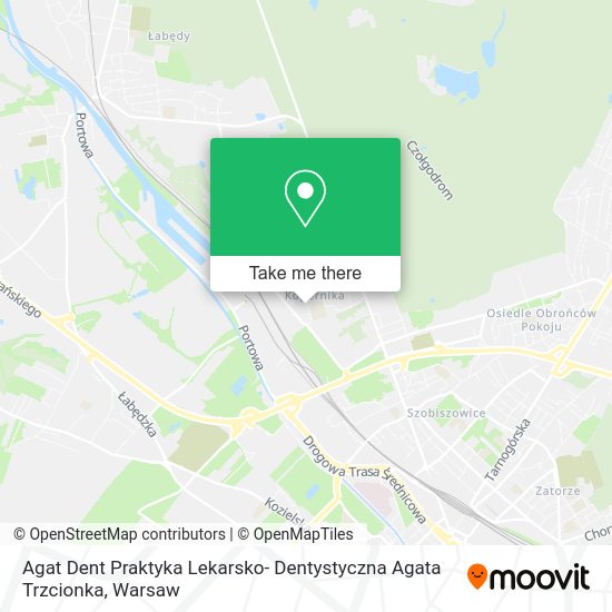 Agat Dent Praktyka Lekarsko- Dentystyczna Agata Trzcionka map