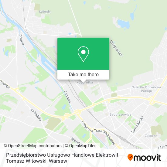 Przedsiębiorstwo Usługowo Handlowe Elektrowit Tomasz Witowski map