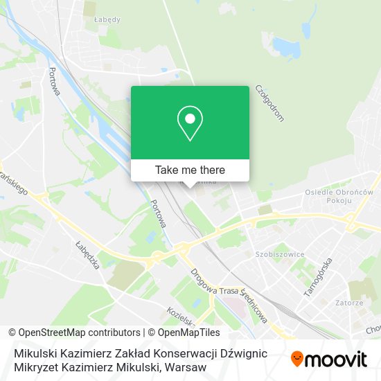 Mikulski Kazimierz Zakład Konserwacji Dźwignic Mikryzet Kazimierz Mikulski map