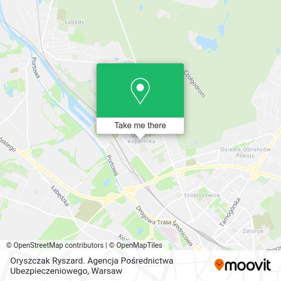 Oryszczak Ryszard. Agencja Pośrednictwa Ubezpieczeniowego map