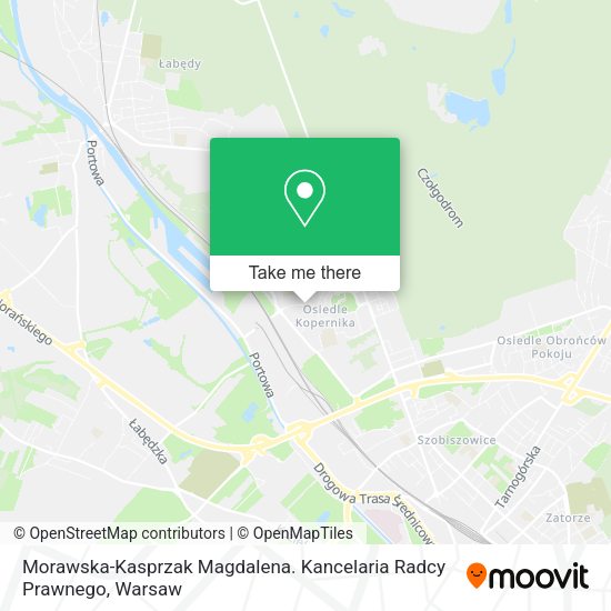 Morawska-Kasprzak Magdalena. Kancelaria Radcy Prawnego map