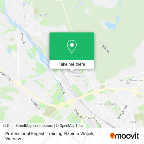 Professional English Training Elżbieta Wójcik map