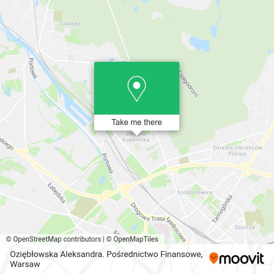 Oziębłowska Aleksandra. Pośrednictwo Finansowe map