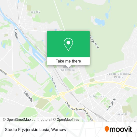 Studio Fryzjerskie Lusia map