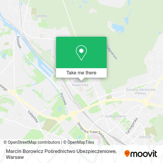 Marcin Borowicz Pośrednictwo Ubezpieczeniowe map