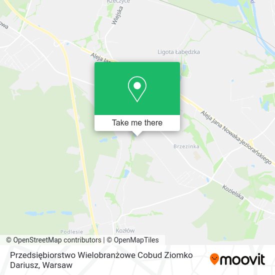 Przedsiębiorstwo Wielobranżowe Cobud Ziomko Dariusz map