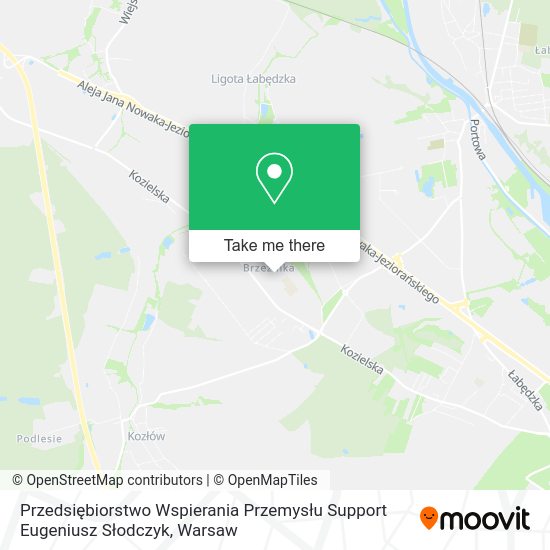 Przedsiębiorstwo Wspierania Przemysłu Support Eugeniusz Słodczyk map