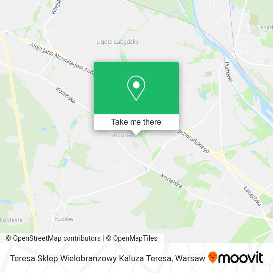 Teresa Sklep Wielobranzowy Kaluza Teresa map