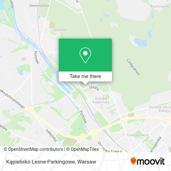 Kąpielisko Lesne-Parkingowe map