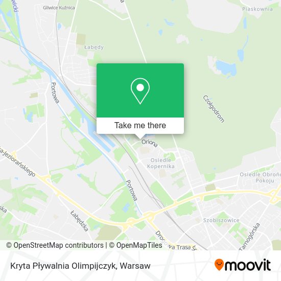 Kryta Pływalnia Olimpijczyk map