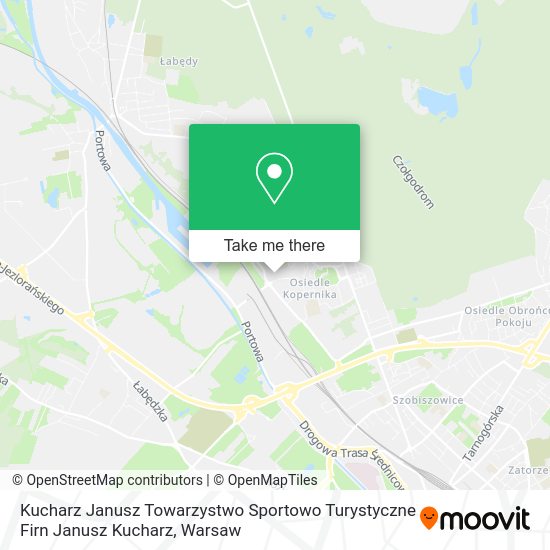 Kucharz Janusz Towarzystwo Sportowo Turystyczne Firn Janusz Kucharz map