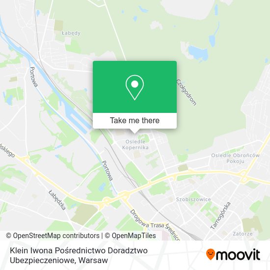 Klein Iwona Pośrednictwo Doradztwo Ubezpieczeniowe map