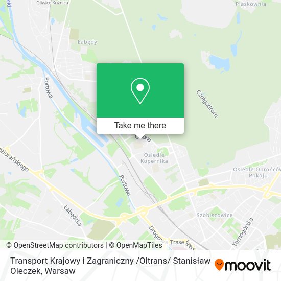 Карта Transport Krajowy i Zagraniczny /Oltrans/ Stanisław Oleczek