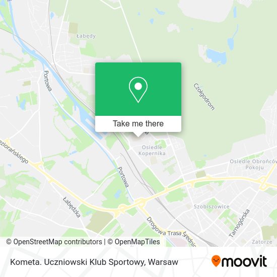 Kometa. Uczniowski Klub Sportowy map