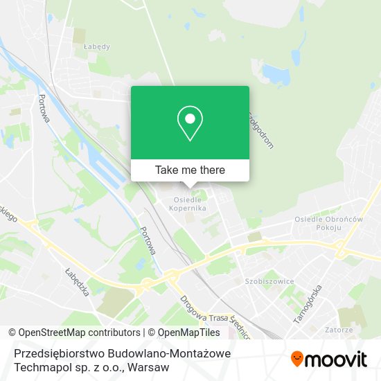 Przedsiębiorstwo Budowlano-Montażowe Techmapol sp. z o.o. map