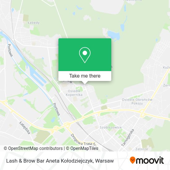 Lash & Brow Bar Aneta Kołodziejczyk map