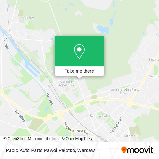 Paolo Auto Parts Paweł Pałetko map